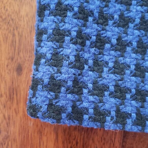 ANN TAYLOR Houndstooth Skirt Black Blue - Picture 3 of 7